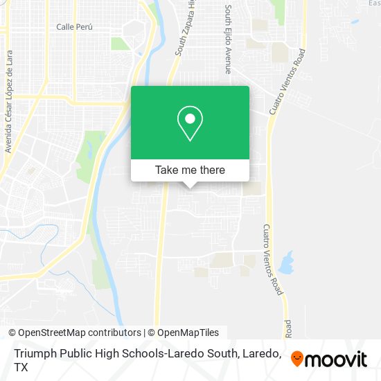 Triumph Public High Schools-Laredo South map