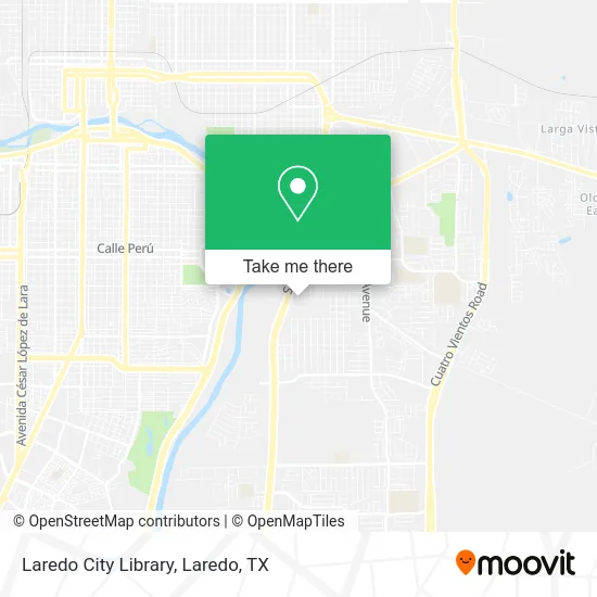 Laredo City Library map