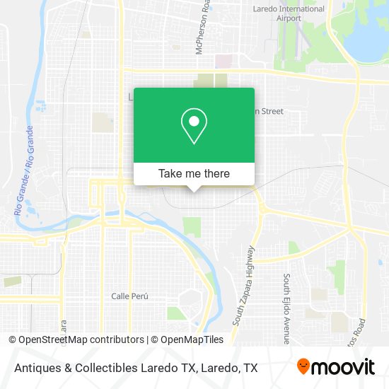 Antiques & Collectibles Laredo TX map