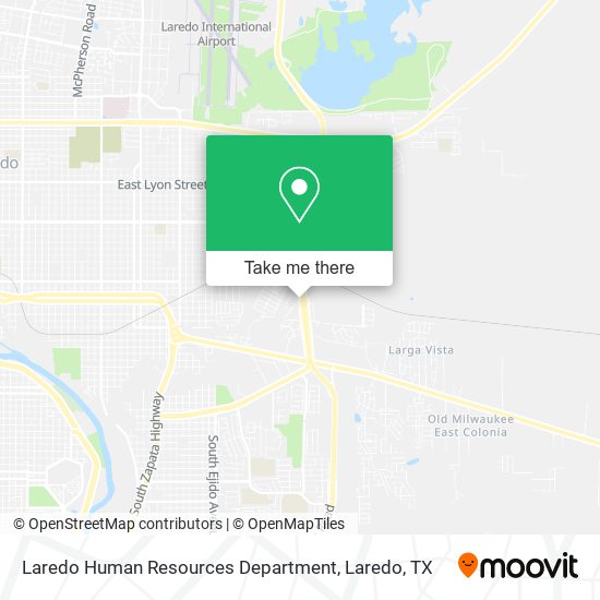 Laredo Human Resources Department map