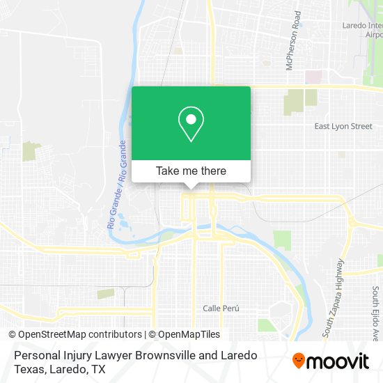 Mapa de Personal Injury Lawyer Brownsville and Laredo Texas
