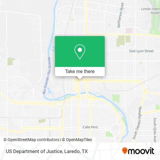 US Department of Justice map