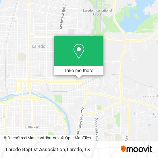 Laredo Baptist Association map