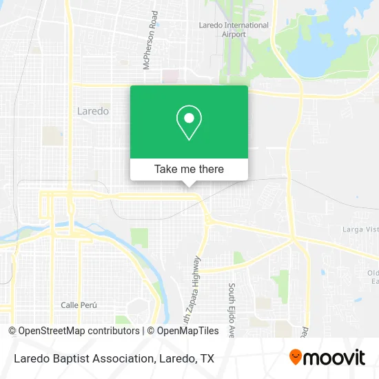 Laredo Baptist Association map