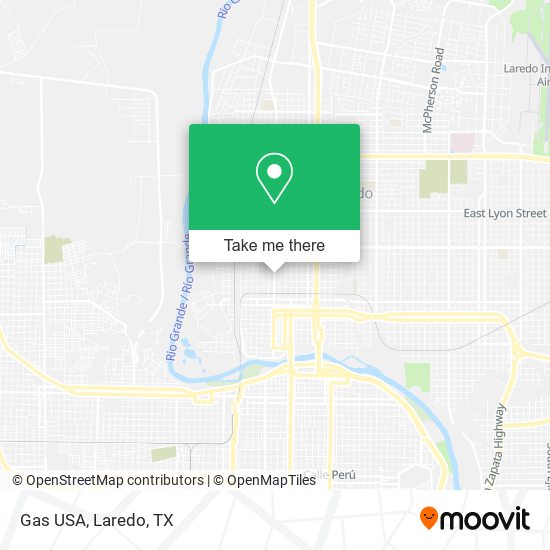 Gas USA map