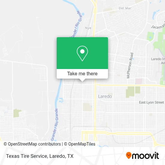 Texas Tire Service map