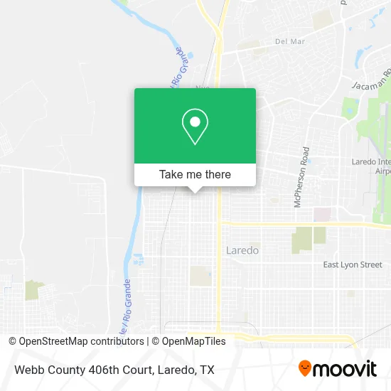 Webb County 406th Court map