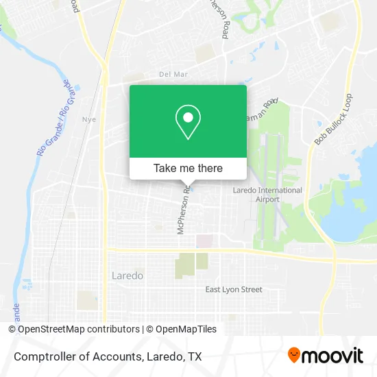 Mapa de Comptroller of Accounts