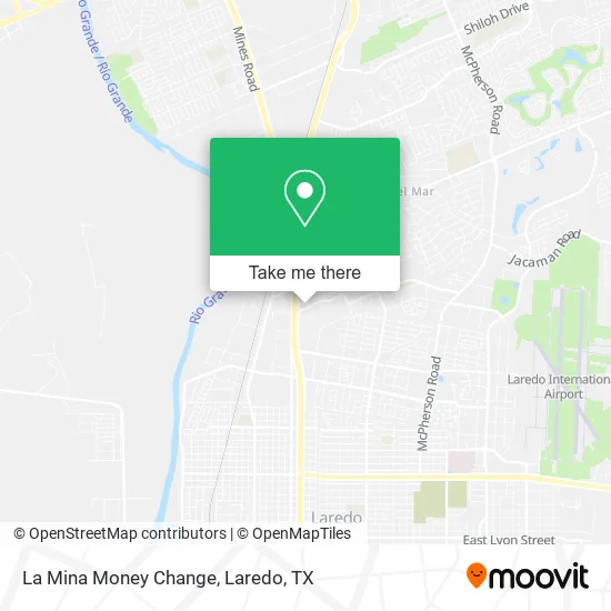 La Mina Money Change map