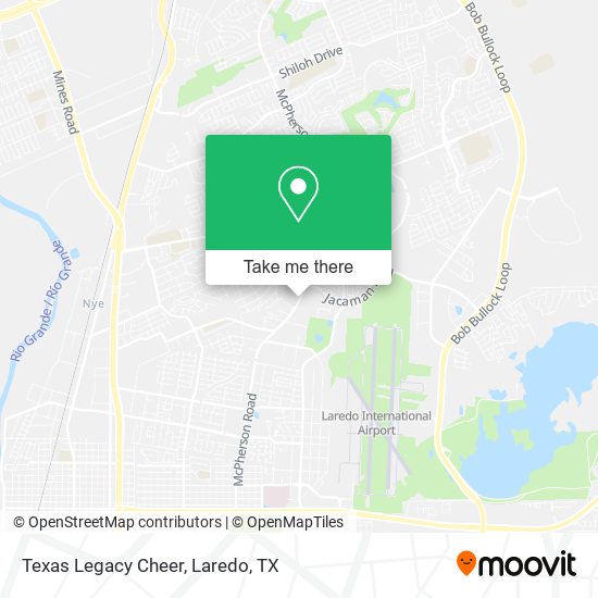 Mapa de Texas Legacy Cheer