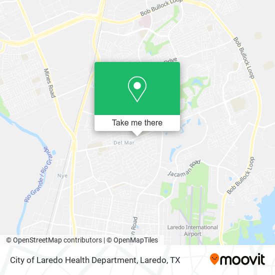 City of Laredo Health Department map