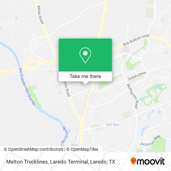 Melton Trucklines, Laredo Terminal map