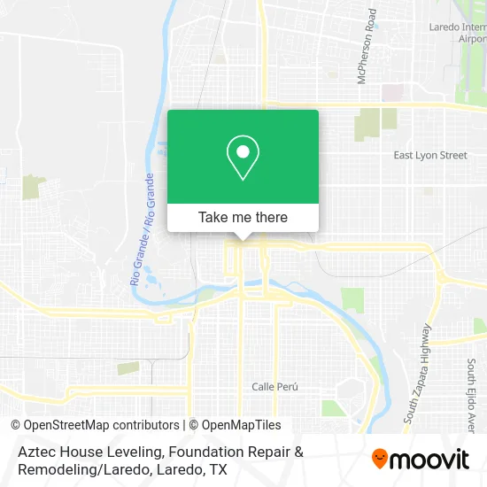 Aztec House Leveling, Foundation Repair & Remodeling / Laredo map