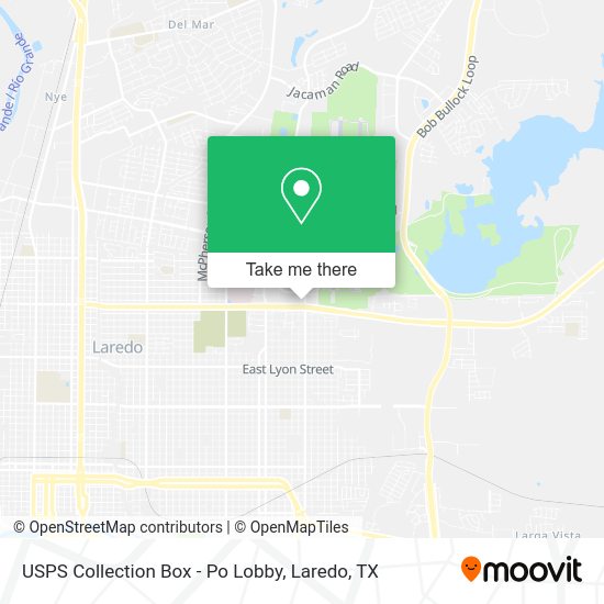 USPS Collection Box - Po Lobby map