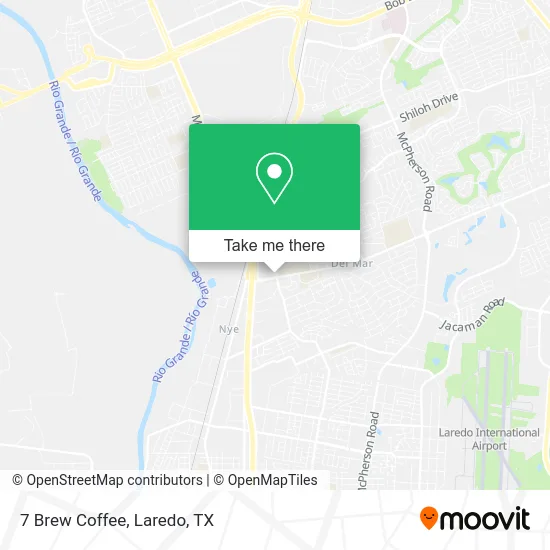 Mapa de 7 Brew Coffee