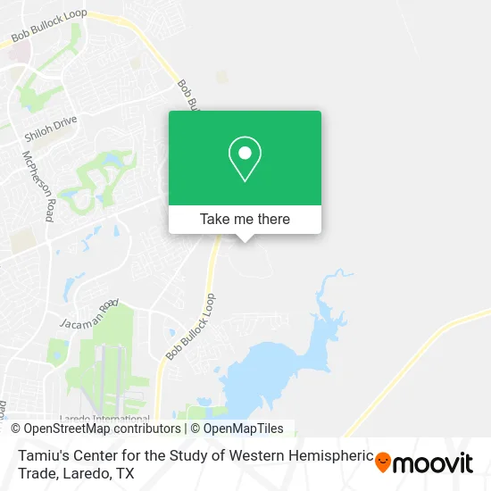 Tamiu's Center for the Study of Western Hemispheric Trade map
