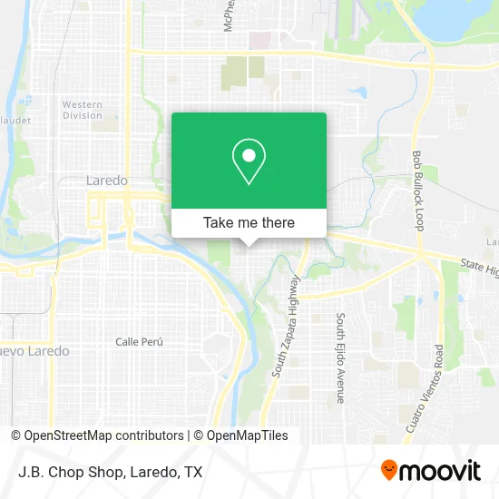J.B. Chop Shop map