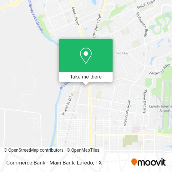Commerce Bank - Main Bank map