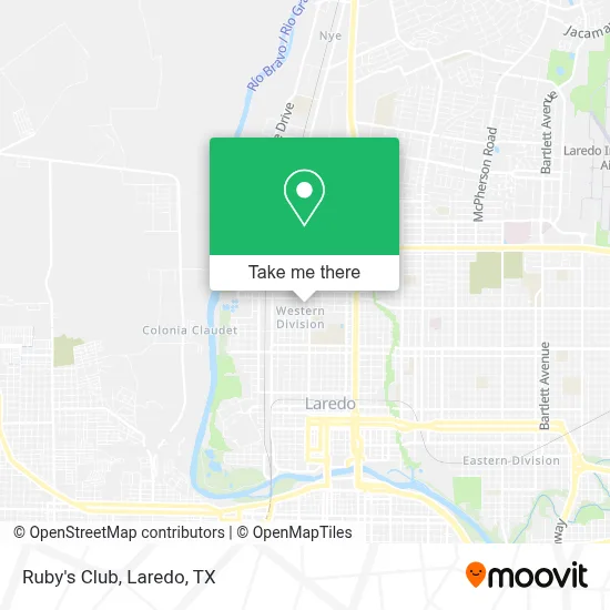 Ruby's Club map