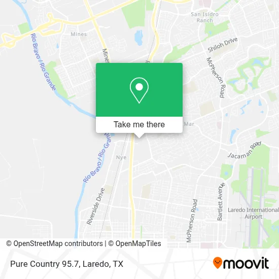 Pure Country 95.7 map