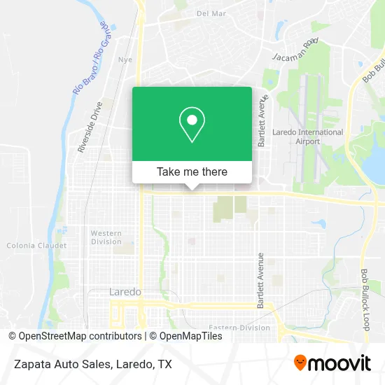 Zapata Auto Sales map