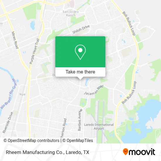 Rheem Manufacturing Co. map