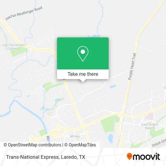 Trans-National Express map