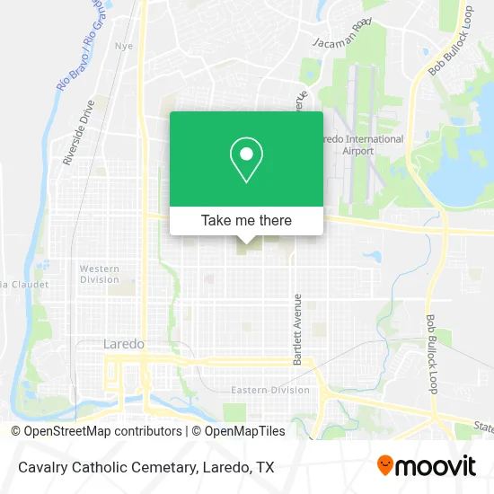 Cavalry Catholic Cemetary map