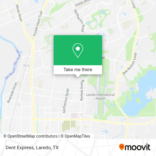 Dent Express map