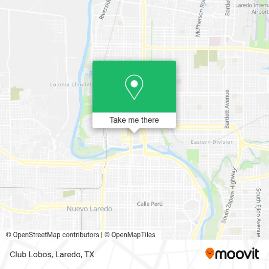 Club Lobos map