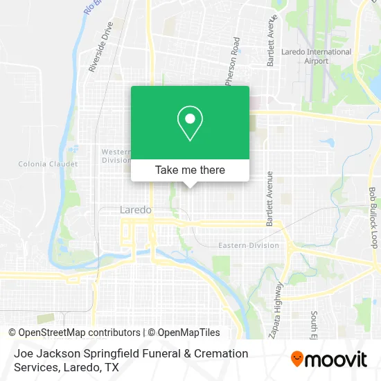 Joe Jackson Springfield Funeral & Cremation Services map