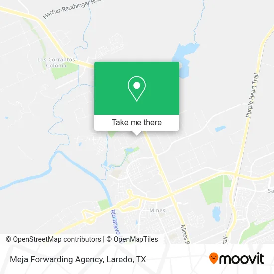 Meja Forwarding Agency map