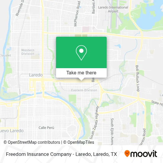 Freedom Insurance Company - Laredo map
