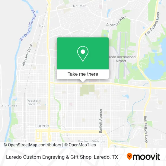 Laredo Custom Engraving & Gift Shop map
