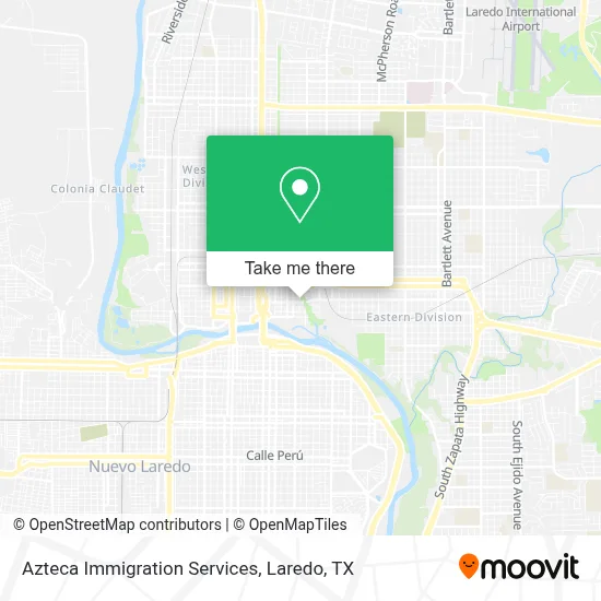 Azteca Immigration Services map