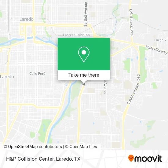 H&P Collision Center map