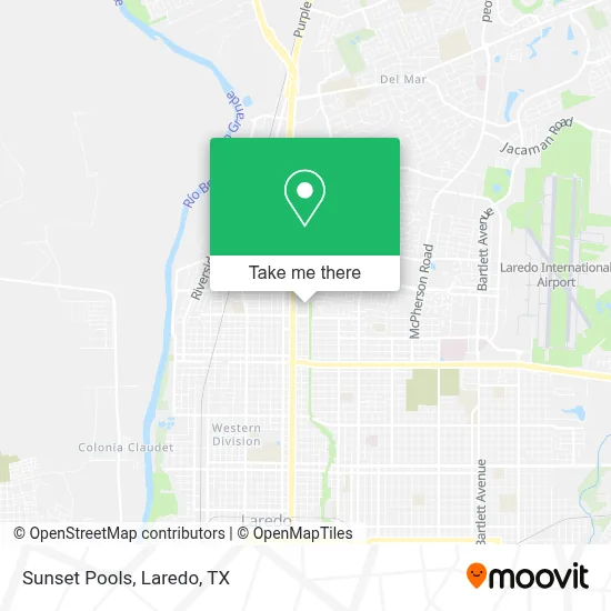 Sunset Pools map