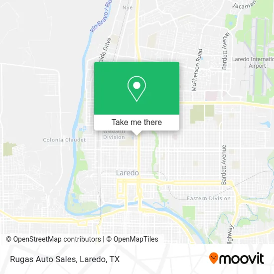 Rugas Auto Sales map