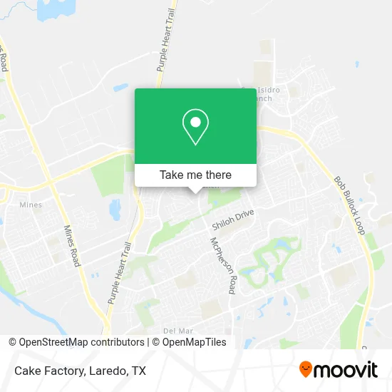 Cake Factory map