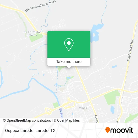 Ospeca Laredo map