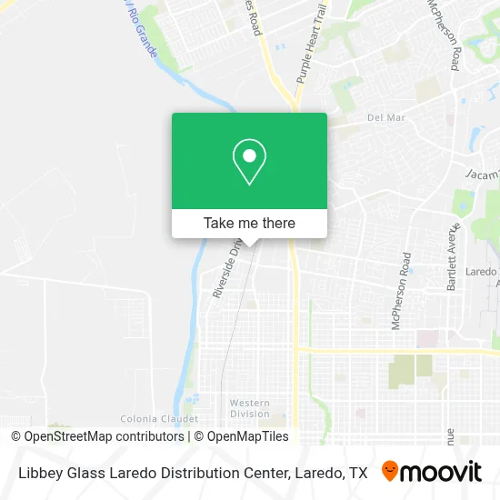 Libbey Glass Laredo Distribution Center map