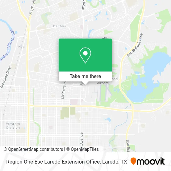 Region One Esc Laredo Extension Office map