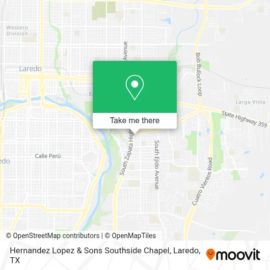 Hernandez Lopez & Sons Southside Chapel map