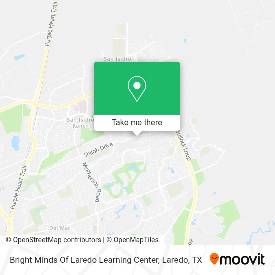 Bright Minds Of Laredo Learning Center map