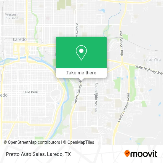 Pretto Auto Sales map