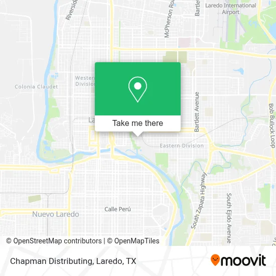 Chapman Distributing map