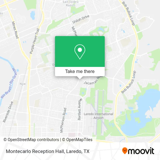 Montecarlo Reception Hall map