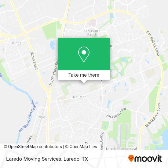 Laredo Moving Services map