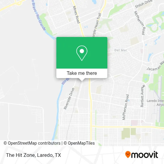 The Hit Zone map