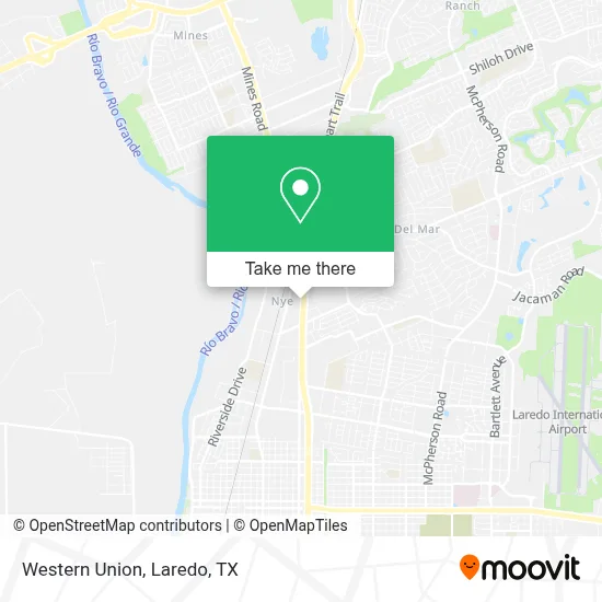 Western Union map